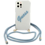 Guess GUHCP12LCRTVSBL Hardcase Script Vintage iPhone 12 Pro Max 6.7" jaoks / sinine