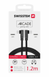 Swissten L t&uuml;&uuml;pi tekstiilne universaalne Quick Charge 3.1 USB-C USB-C andme- ja laadimiskaabel 1,2m