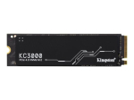 Kingston SSD KC3000 1024 Tahkiskine liides PCIe 4.0 NVMe M.2 Lugemiskiirus 7000 MB/s Kirjutamiskiirus 6000 MB/s