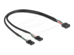 Delock 30cm sisene USB kaabel must