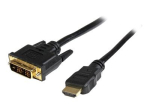 StarTech.com 2m kiire HDMI to DVI digitaalvideo monitori adapterkaabel 2m must