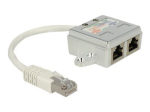 DeLOCK RJ45 Portide topelt&uuml;hendaja 15cm V&otilde;rgu jagaja