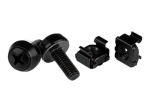 StarTech.com M6 x 12mm Kruvid ja Kaesukruvid - 100 pakk - M6 paigaldusr&otilde;dude ja kapi kruvi ja kaesukruvide - Must (CABSCREWM62B) Kruvid