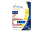 MediaRange 8GB USB 2.0 USB M&auml;luhall Sinine