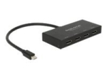 DeLock DisplayPort 1.2 splitter 1 x Mini DisplayPort In > 4 x DisplayPort Out 4K video/heli splitter