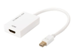 ASSMANN DisplayPort HDMI videoadapter 20cm valge