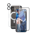 PanzerGlass CARE by Feature 3-in-1 Ceramic Bundle Transparent Kaitsekott iPhone 16 Plus jaoks