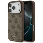 Guess 4G Classic &uuml;mbris iPhone 18 Pro / iPhone 17 Pro jaoks / pruun