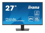 IIYAMA XU2792UHSU-B6 27-tolline IPS UHD LED 350cd/m2 4ms DP HDMI USB-Hub 3xOut v3.2 + 1xUSB-C K&otilde;larid (P)