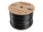 LANBERG LCU5-21CU-0305-BK UTP voolikuga kaabel CU OUTDOOR cat. 5e 305m Must