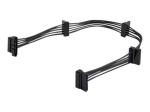 StarTech.com 15,7 tolli (400 mm) SATA voolujaotur adapter kaabel - M/F - 4x seriaalne ATA voolujaotur