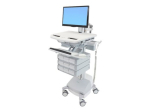 Ergotron StyleView Mobile Cart with Wheels for LCD-ekraan/klaviatuur/hiir/CPU/s&uuml;learvuti/kamera/lugeja kuni 24