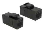 Delock Keystone moodul RJ45 pistik RJ45 pistikule Cat.6 UTP must