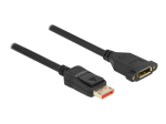 Delock 2m DisplayPort pikenduskaabel must