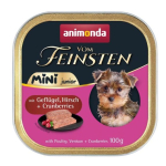 ANIMONDA Vom Feinsten Junior Mini kodulinde metslindude ja j&otilde;hvikatega niisket koeratoitu - 100g