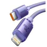 Baseus Crystal USB-C kuni Lightning kaabel 20W PD 2m / lilla