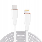 Gembird CC-USB2S-CM8PM-1.5M-W Premium USB-C kuni Lightning laadimis- ja andmekaabel 1.5m / valge