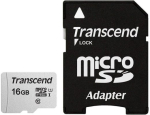 MEMORY MICRO SDHC 16GB W/ADAP/C10 TS16GUSD300S-A TRANSCEND