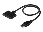 StarTech.com SATA to USB kaabel - USB 3.0 to 2.5 SATA III k&otilde;vaketasadapter - v&auml;line konverter SSD/HDD andmete &uuml;lekandmiseks (USB3S2SAT3CB) Lagustam...