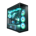Arctic Xtender VG Tower Extended ATX No Power Supply Mirror Black