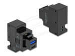 Delock Keystone PD 20W 1 USB Snap-in Moodul 1 USB-C Snap-in Moodul Must
