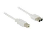 Delock Lihtne USB kaabel 1m Valge