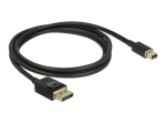 DeLOCK 1m DisplayPort Mees-Mini DisplayPort Mees-Kabel, Must
