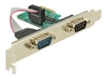 DeLock PCI kaardi 2 x RS-232 Seriaaladapter PCI Express 1.1 x1 230.4Kbps