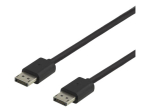 DELTACO 20 Pin DisplayPort Mees kuni 20 Pin DisplayPort Mees 3m Must