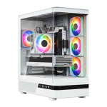 MODECOM Volcano AQ100 ARGB Midi Valge