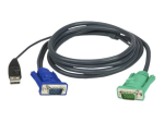 Aten 1.8M USB KVM-kaabel koos 3 in 1 SPHD-ga 2L-5202U