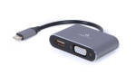 Cablexpert USB Type-C to HDMI and VGA display adapter A-USB3C-HDMIVGA-01 USB Type-C