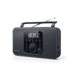 Muse Raadio M-091R Alarmifunktsioon AUX sisend Must