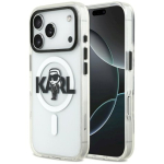 Karl Lagerfeld IML Karl joonistusega logo MagSafe &uuml;mbris iPhone 17 Pro jaoks / l&auml;bipaistev