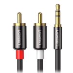 UGREEN UGR510BLK 3,5 mm pesa RCA (Cinch) x2 kaabel 2 m / must