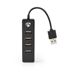 Nedis UHUBU2420BK USB hub - jagaja