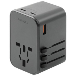 Energea TravelWorld adapter GaN65 USB-C PD 65W + PPS 55W universaaladapter