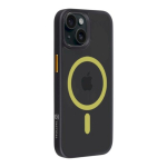 Taktikaline MagForce Hyperstealth 2.0 kate iPhone 15 jaoks / must/kollane