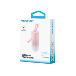 Vention 20W USB-C Lightning Power Bank 5000mAh Pink