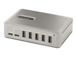 StarTech.com 10-portine USB-C hub, 8x USB-A + 2x USB-C, ise toidetud koos 65W toiteallikaga, USB 3.1 10Gbps hub koos BC1.2 laadimisega, lauasarja/s...