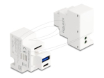 Delock Keystone PD 20W 1 USB Snap-in Moodul 1 USB-C Snap-in Moodul Valge