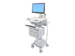 Ergotron StyleView mobiilk&auml;ru rattatega LCD-ekraani/klaviatuuri/hire/CPU/s&uuml;learvuti/kamera/skannerile kuni 24