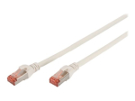 DIGITUS Professional CAT 6 Kaitstud Kaabel Foolium- ja Vasktr&otilde;mbelis (SFTP 5m &uuml;henduskabel White)