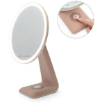 Tabletop cosmetic mirror with LED lighting