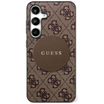 Guess 4G &uuml;mar patch klassikalise logoga MagSafe &uuml;mbris Samsung Galaxy S25 Plus jaoks