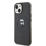 Karl Lagerfeld IML Ikonik MagSafe &Uuml;mbris iPhone 15 jaoks / Must