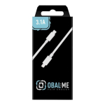 OBAL:ME kiirlaadija USB-C/Lightning kaabel 1m / valge