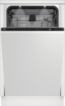 BEKO Sisseehitatav Pesumasin BDIS38040Q, energiaklass C, laius 45 cm, invertermootor, kolmas sahtli