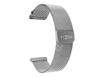Fixed Mesh Strap with Quick Release 20mm for Smartwatch Silver