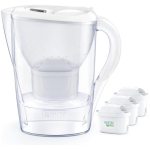 BRITA Marella veefilterkann 2.4L valge + 3x Maxtra Pro PP